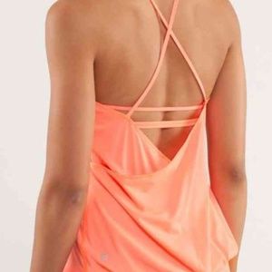Lululemon Flow and Go Salmon/Orange Tank 4
